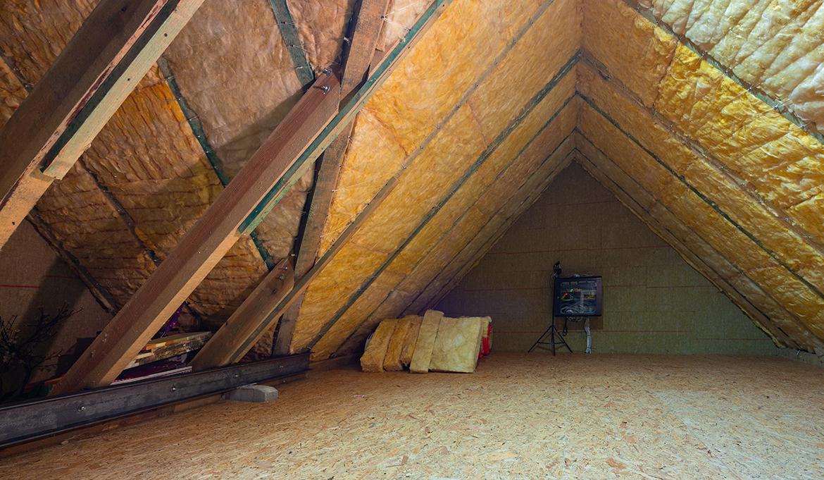 A properly-insulated attic can keep the whole house warm